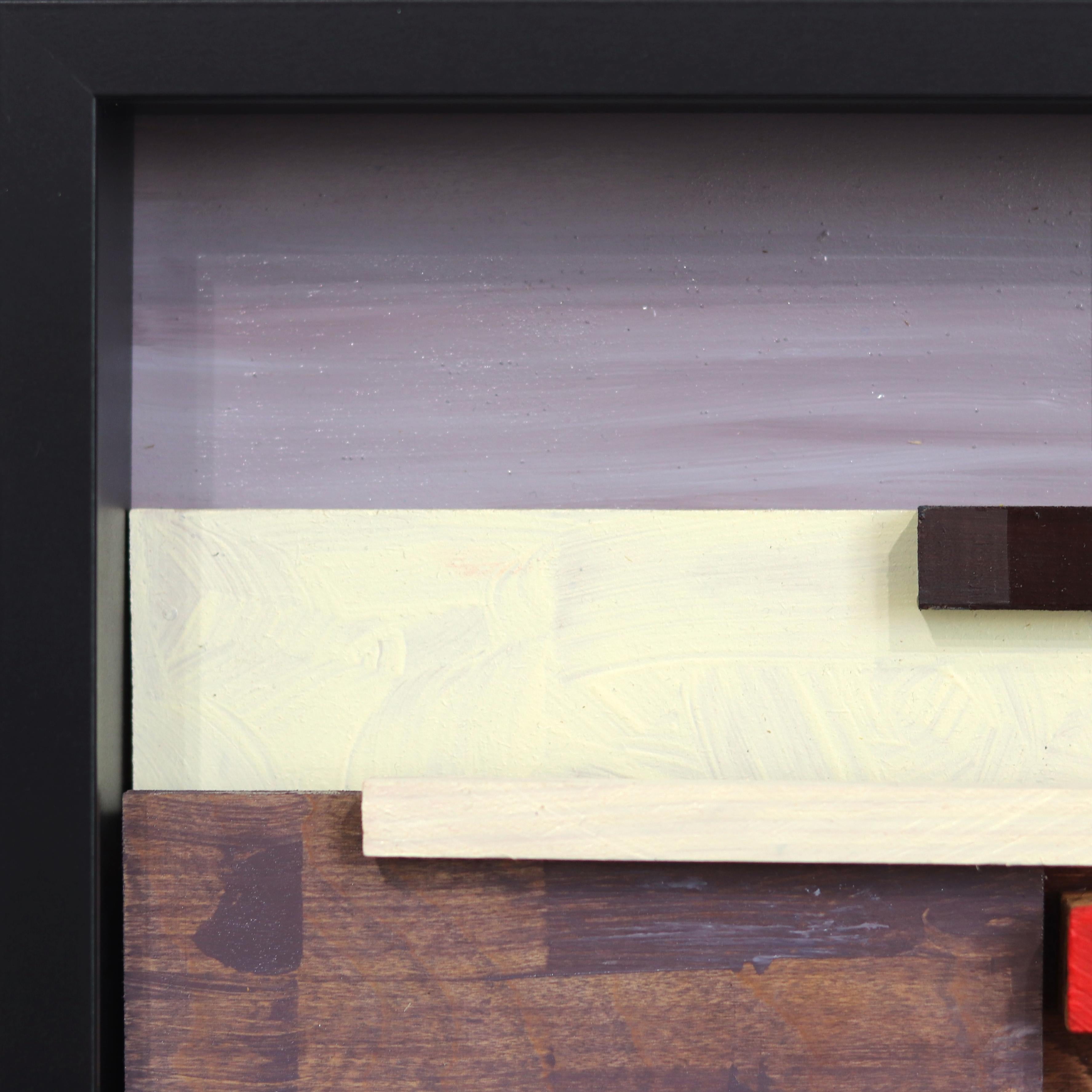 Bernsteinfarbenes Licht auf dem Ozeanpark – gerahmtes, strukturiertes, abstraktes Landschaftsgemälde (Abstrakter Expressionismus), Painting, von Paul Kirley