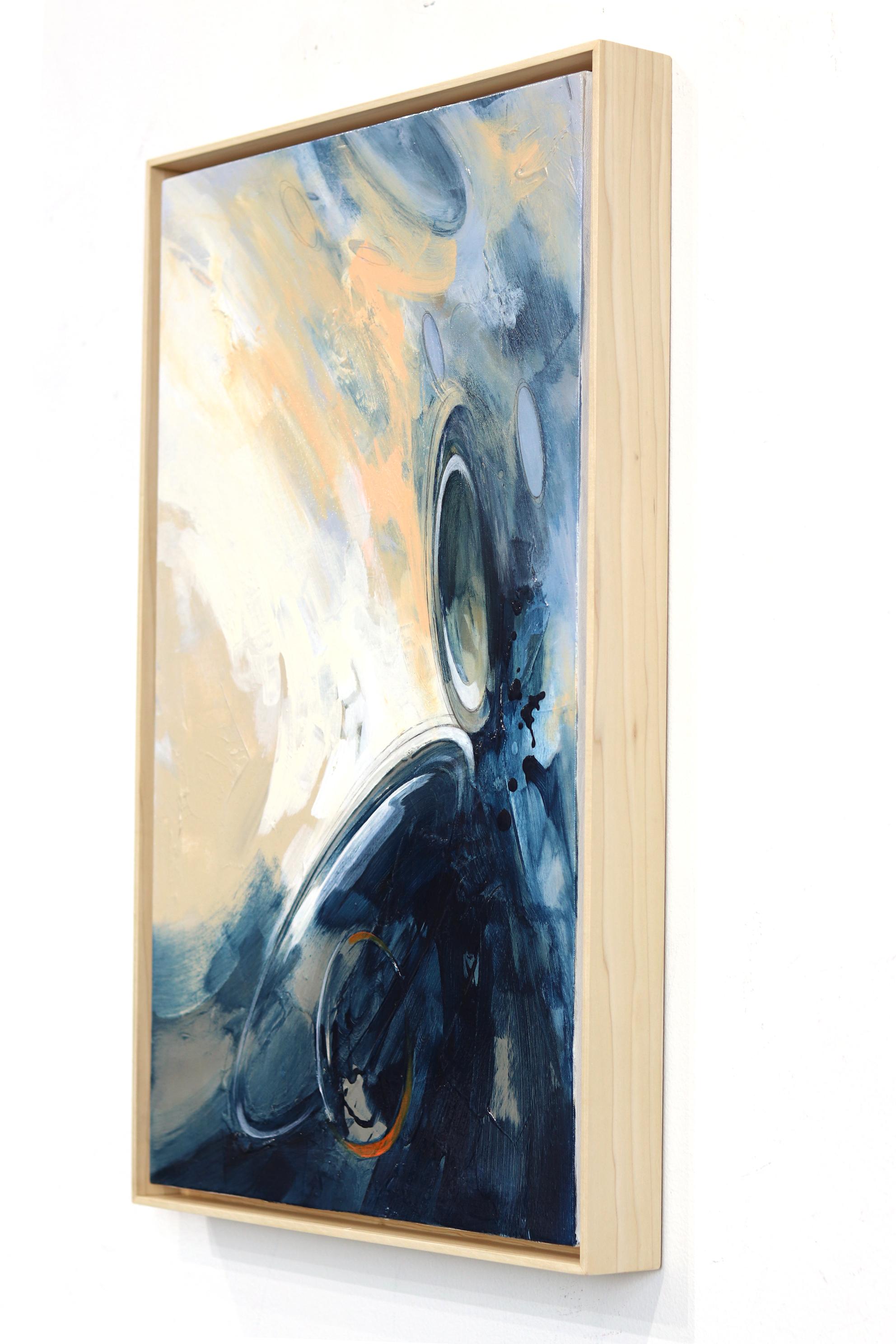 Meine blaue Ecke (Grau), Abstract Painting, von Paul Kirley