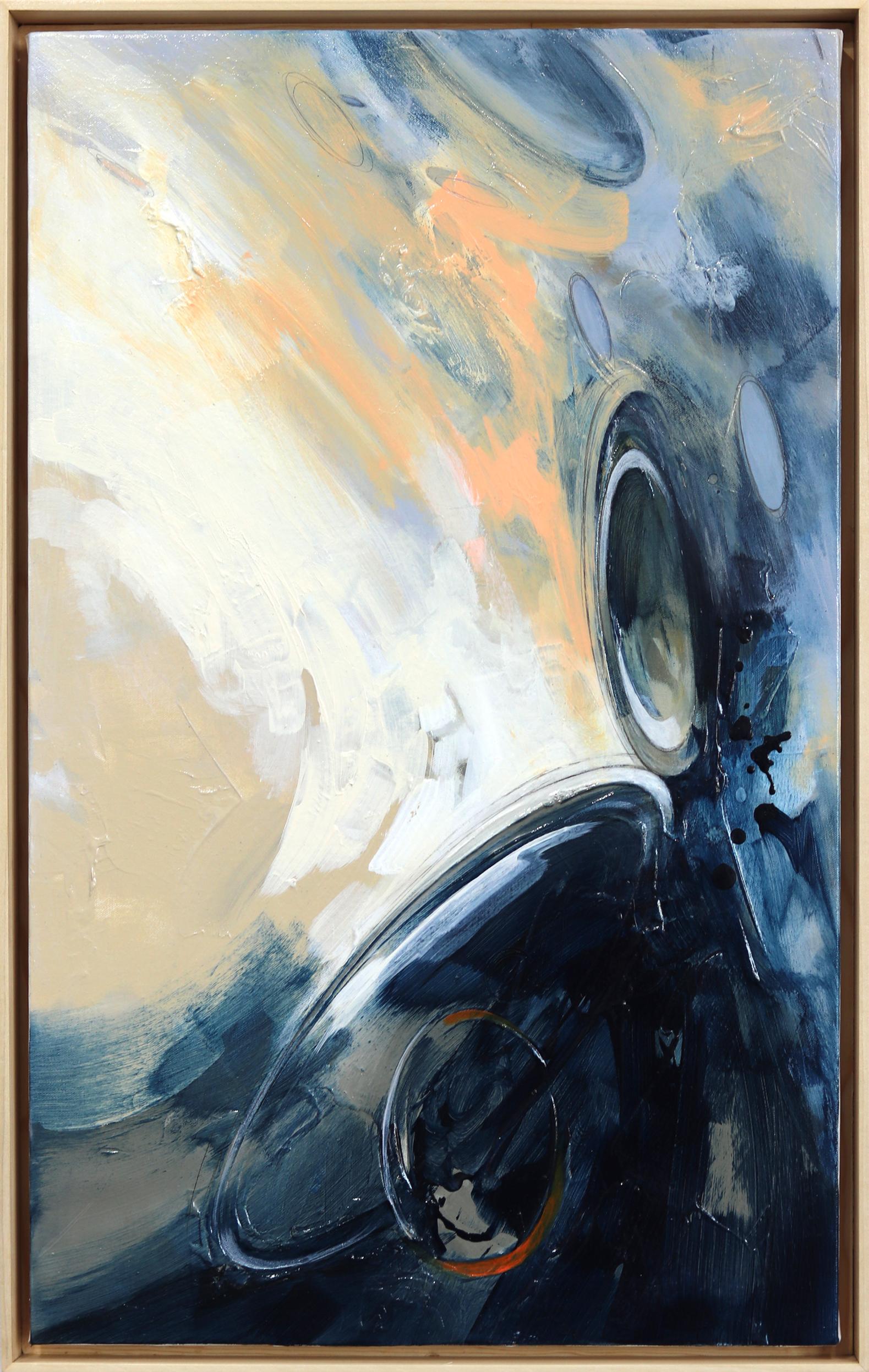 Paul Kirley Abstract Painting - My Blue Corner
