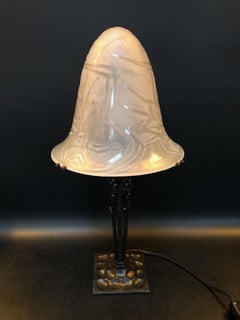 Paul Kiss And Jean Noverdy Art Deco Lamp