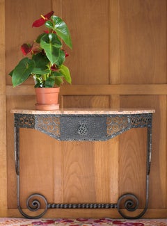 PAUL KISS French Art Deco Wrought-iron Console 1920