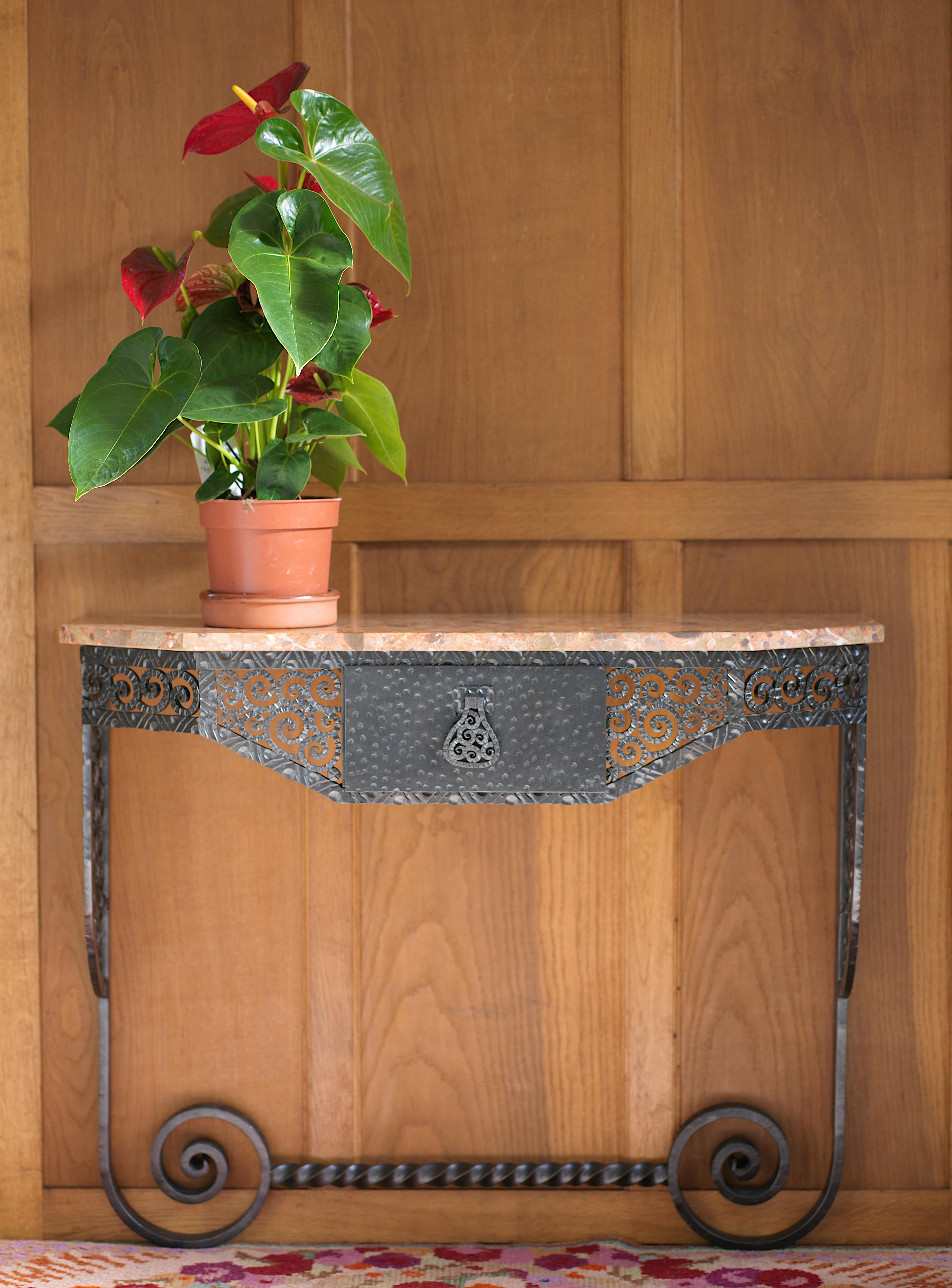 Console da parete in stile Art&Deco francese di Paul Kiss, Francia, 1920 circa. Altezza: 30.3