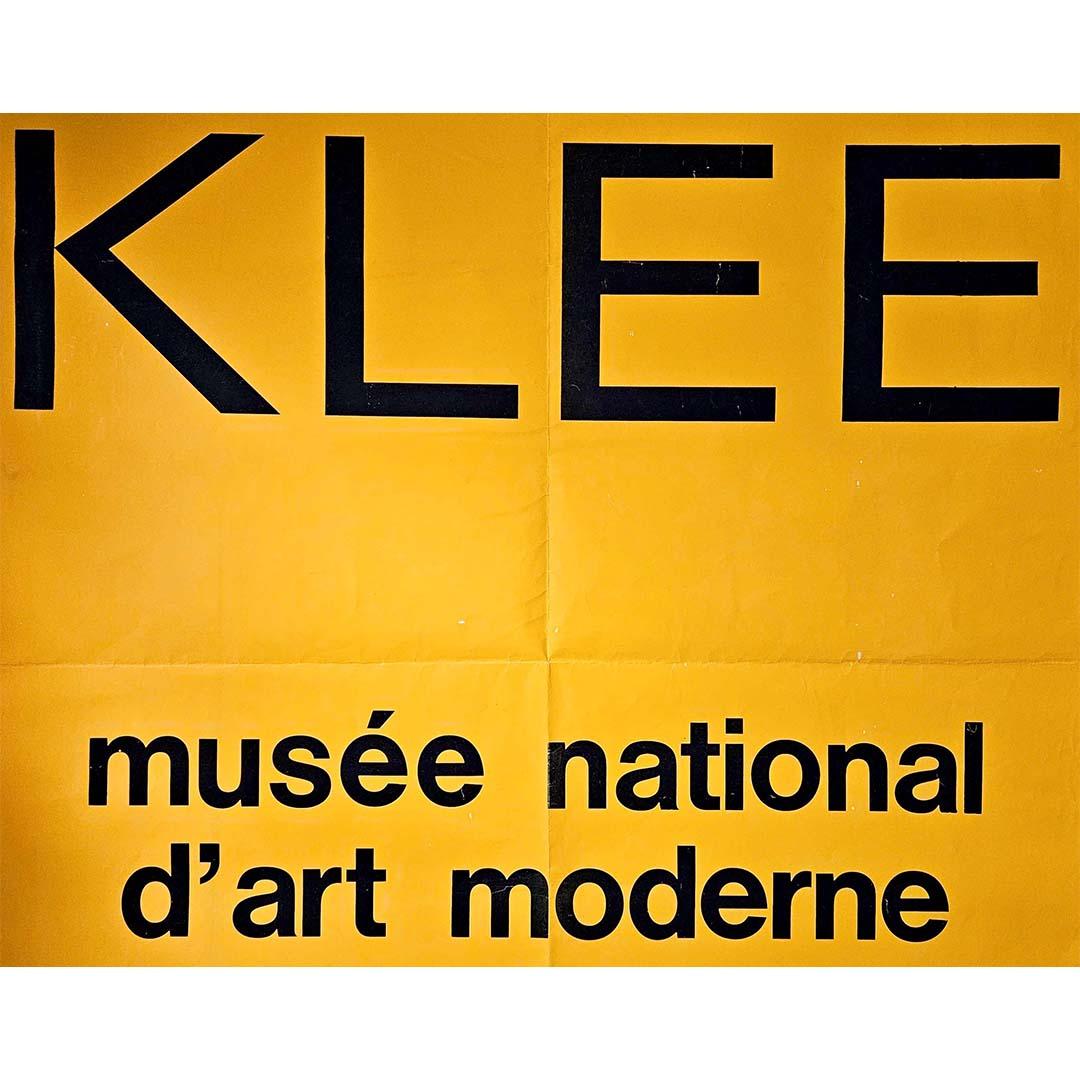 1969 original exhibition Screen printing Paul Klee Musée National d'art moderne For Sale 2