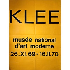 Retro 1969 original exhibition Screen printing Paul Klee Musée National d'art moderne