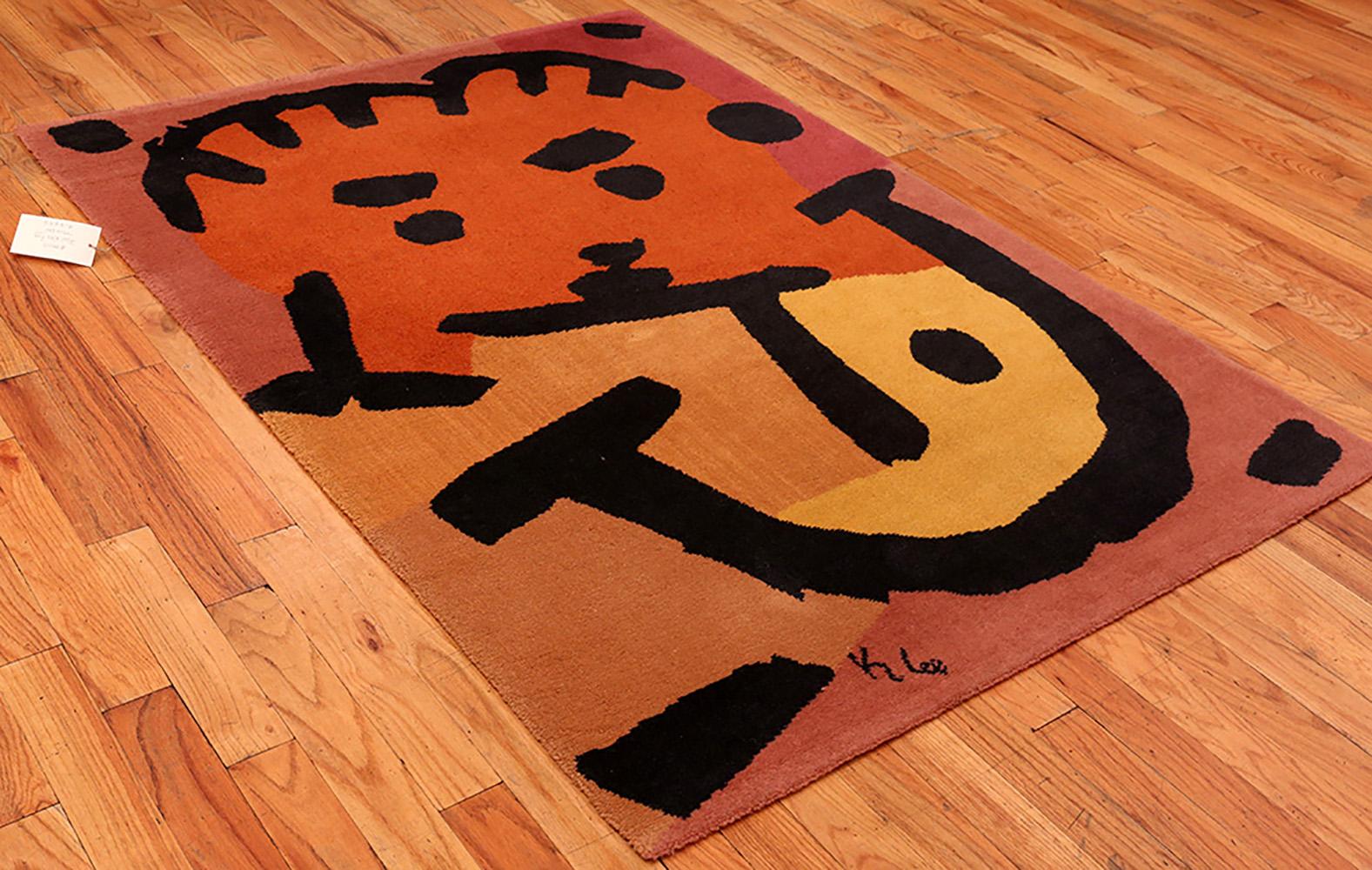 20th Century After Paul Klee Artist Rug. Size: 4 ft 8 in x 6 ft 6 in For Sale