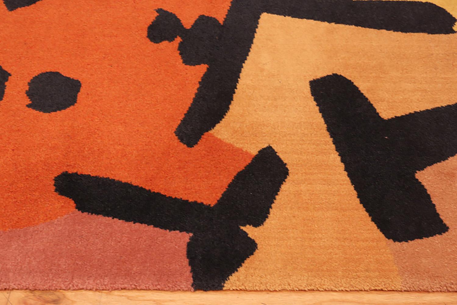 Dutch After Paul Klee Artist Rug. Size: 4 ft 8 in x 6 ft 6 in For Sale