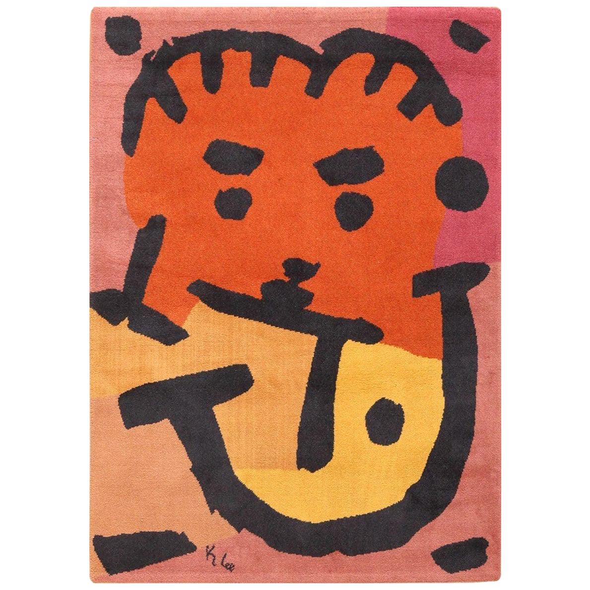 After Paul Klee Artist Rug. Size: 4 ft 8 in x 6 ft 6 in For Sale
