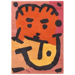 D'après Paul Klee Tapis d'artiste. Taille : 4 pieds 8 po. x 6 pieds 6 po.