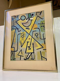 Paul Klee Caprice in February - Impression lithographique vintage, plaque signée