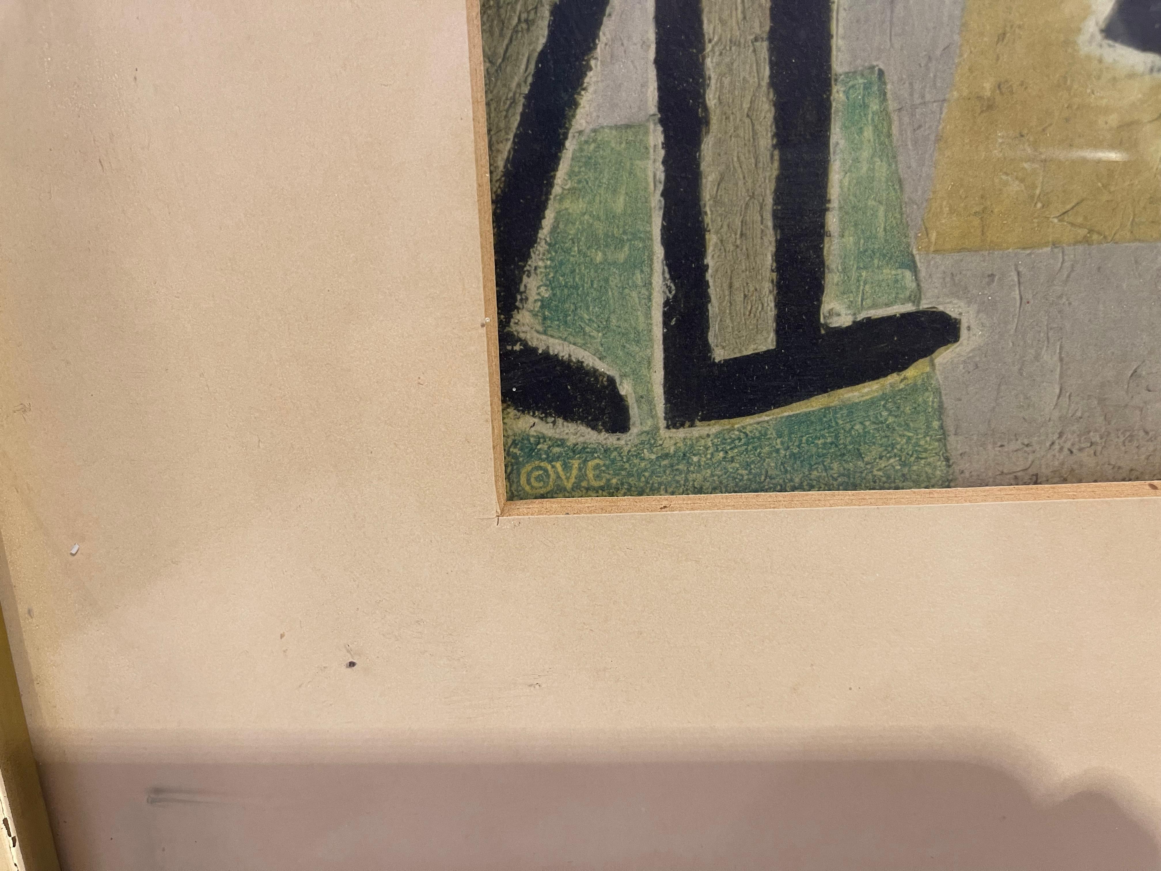 Paul Klee „Caprice in Februar“ – Lithografischer Vintage-Druck, Teller, signiert im Zustand „Gut“ im Angebot in Esbjerg, DK