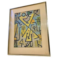 Paul Klee Caprice in February - Impression lithographique vintage, plaque signée