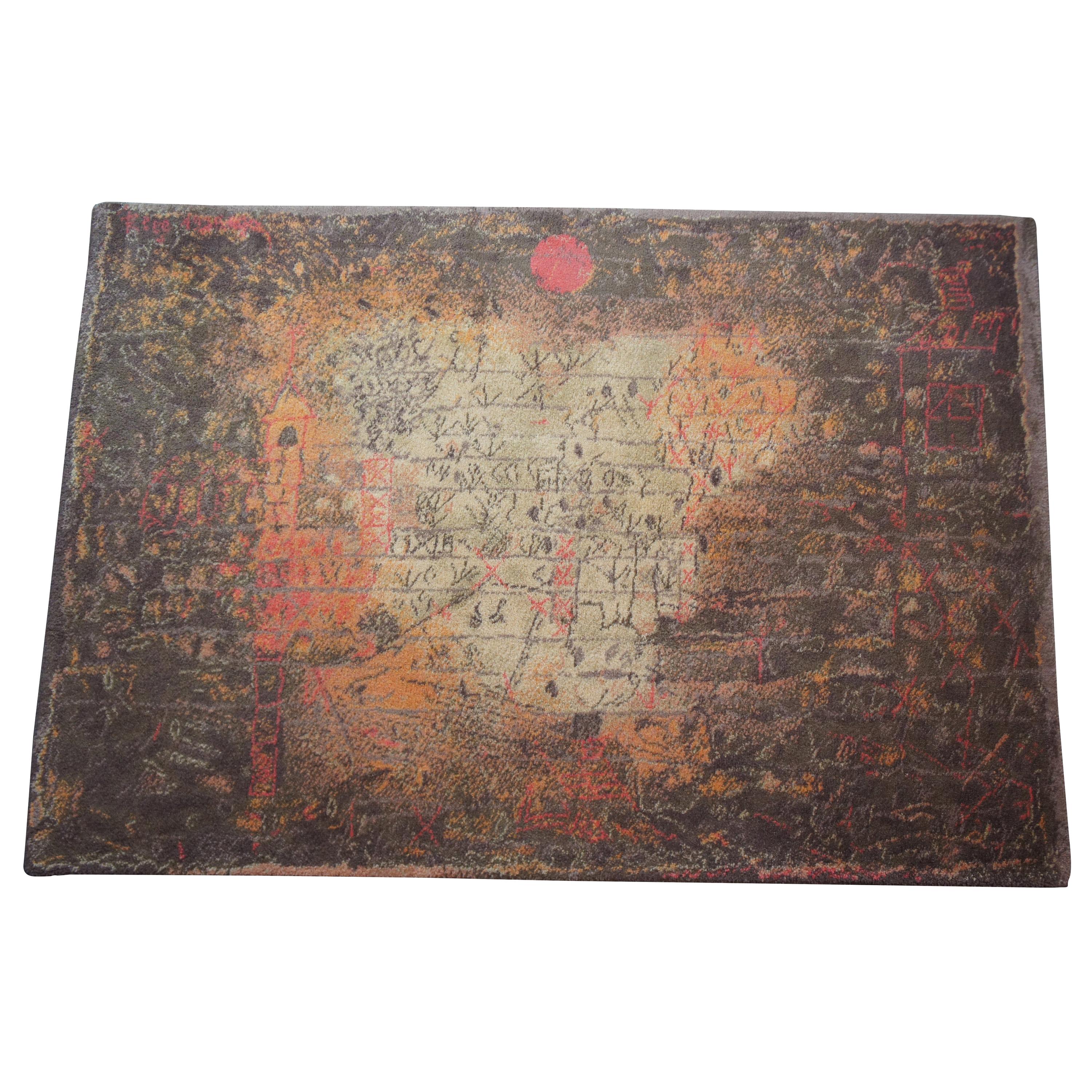 Paul Klee "Garten Vision" 1925 Danish Wool MCM Rug by Ege