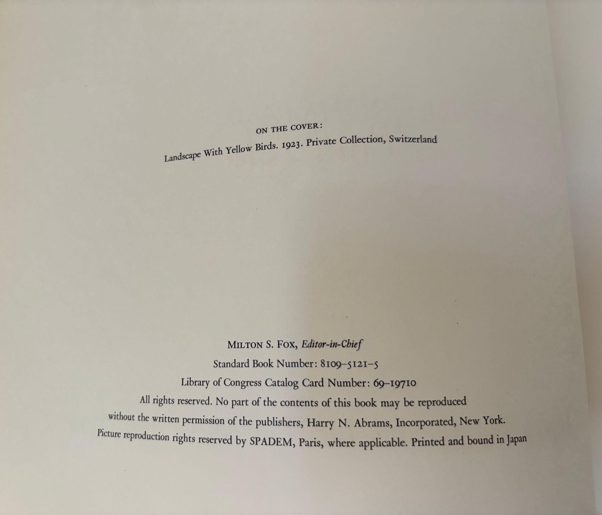 20ième siècle PAUL KLEE Le grand art des âges par Will Grohmann, 1969 Abrams Hardcover en vente