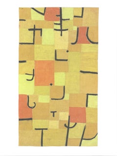 2018 Paul Klee 'Characters in Yellow' Abstract Yellow, Orange, Black Germany Offse