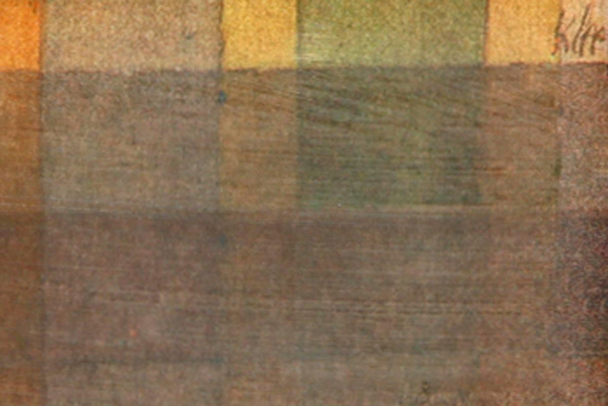 Bauchredner und Rufer im Moor (Ventiloque criant dans le marais) – Print von Paul Klee