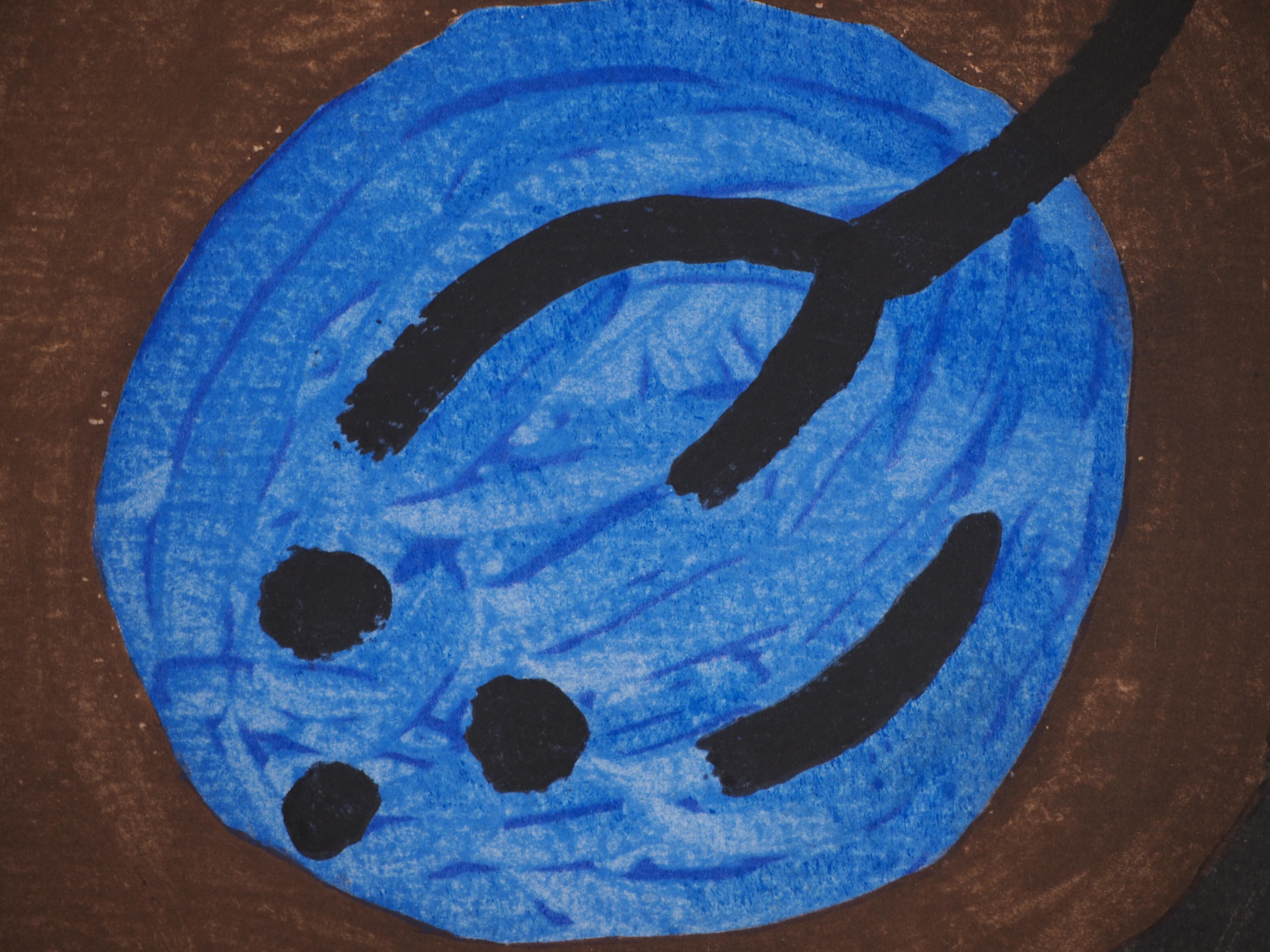 Paul KLEE (nach)
Blau, Vogel, Kürbis

Lithographie und Schablone (Jacomet-Verfahren)
Unterschrift im Vorstand
Auf Vellum 50 x 38,2 cm (19,6 x 14,9 Zoll)

INFORMATION : Diese Lithographie wurde 1964 von der Galerie Berggruen in Zusammenarbeit mit