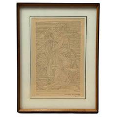 "Botanical Garden, Palmate Plants Section" Small Edition Lithograph by Paul Klee