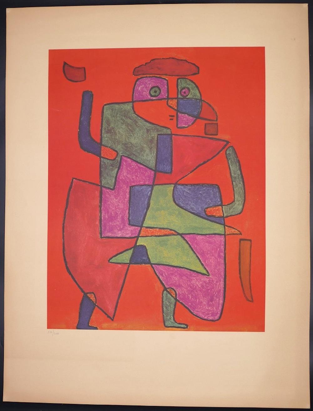 Paul Klee Figurative Print - Der Kunftige (Arrival of the Bridegroom) - Collotype Print after P. Klee