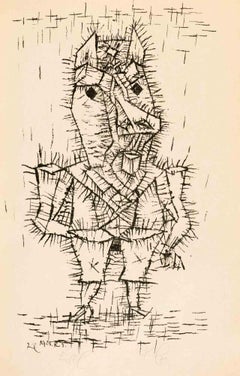 Antique Esel - Lithograph by Paul Klee - 1925