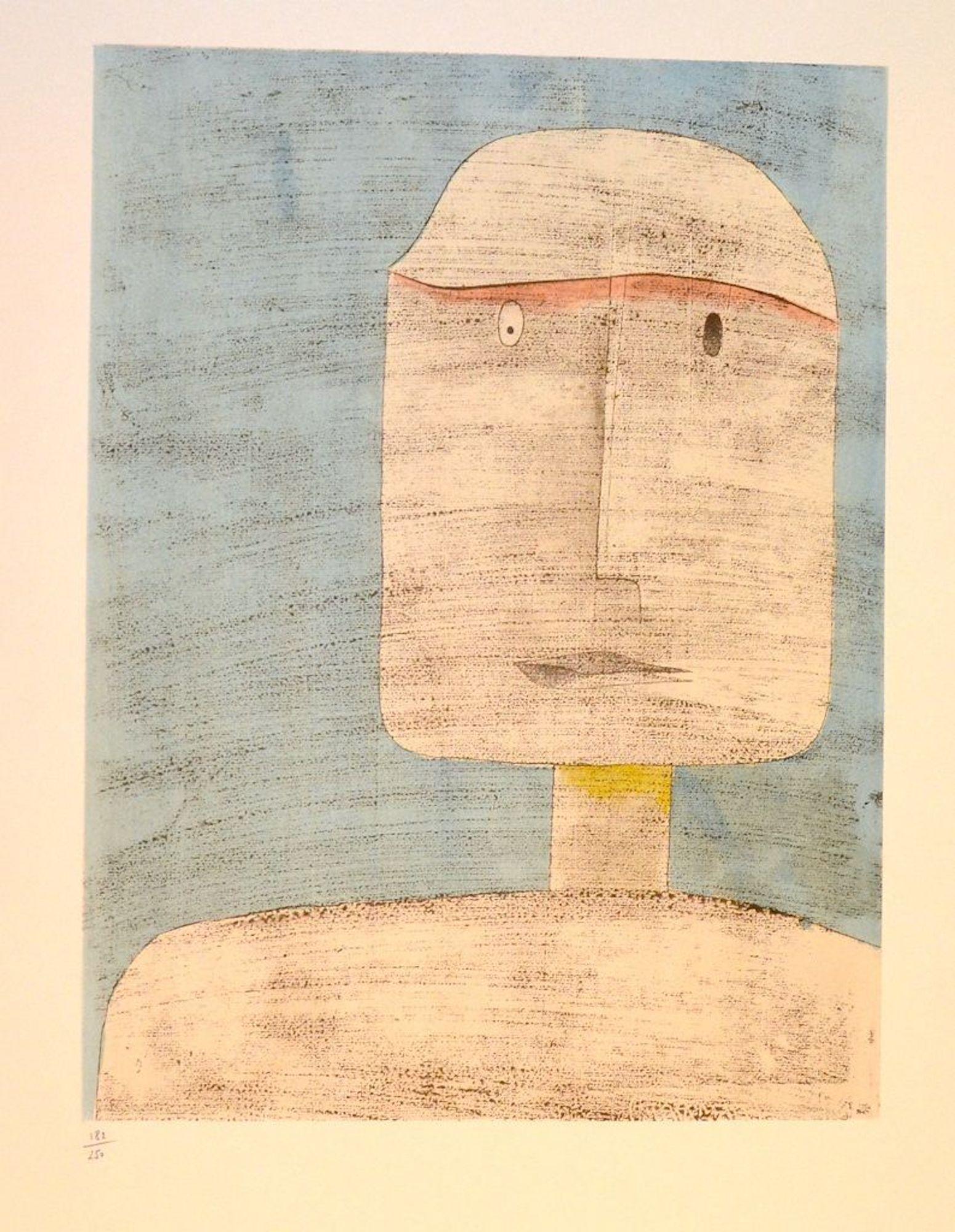 Paul Klee Figurative Print - Ghost of a Warrior - Original Lithograph by P. Klee - 1960