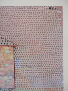 Happy People in Pink - Lithograph (Maeght)