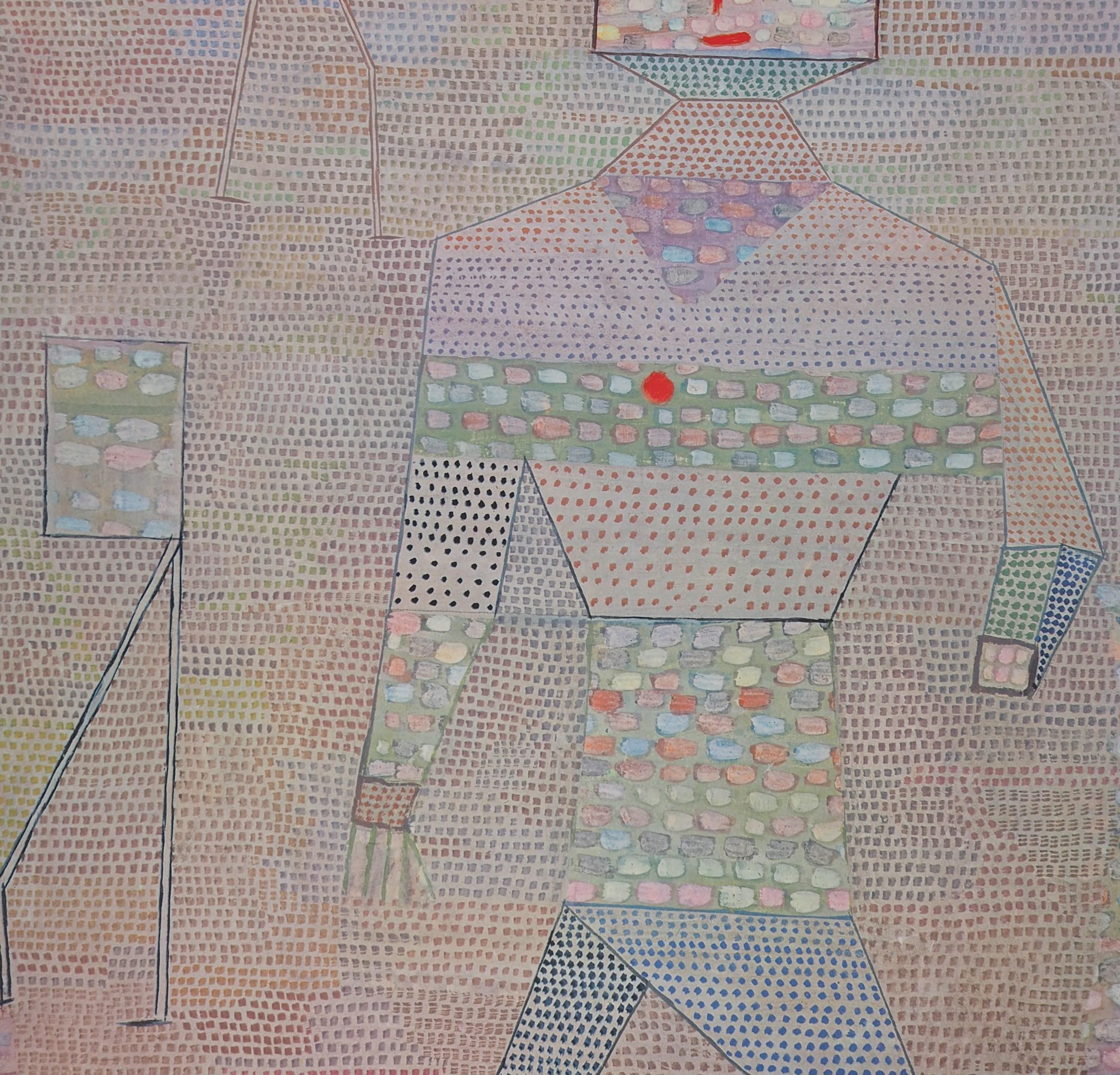 Happy People in Pink - Lithograph (Maeght) For Sale 1