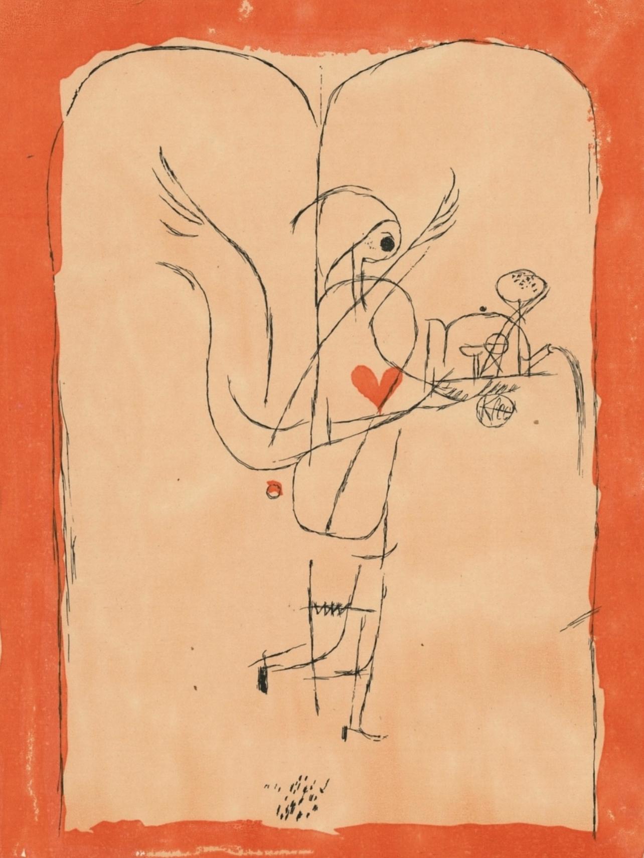 Klee, A Guardian Angel Serves a Small Breakfast (after) - Print by Paul Klee