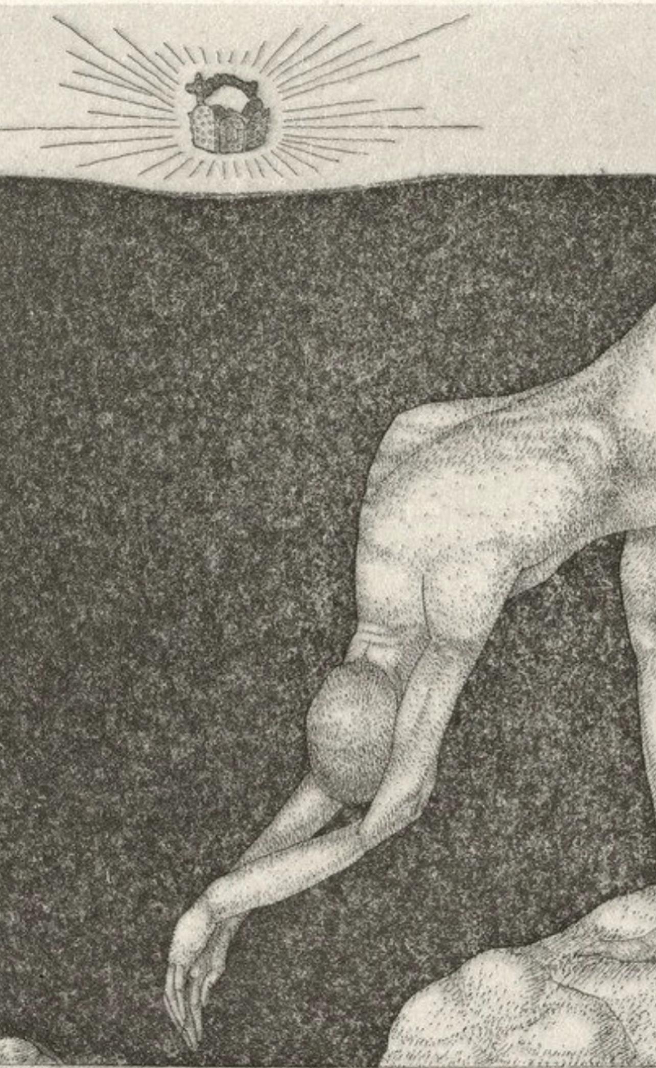 Klee, Ein Mann, der vor der Krone wimmelt, Drucke von Paul Klee (nach) im Angebot 1
