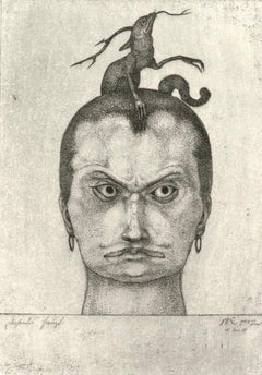 Klee, Menacing Head, Prints of Paul Klee (after)