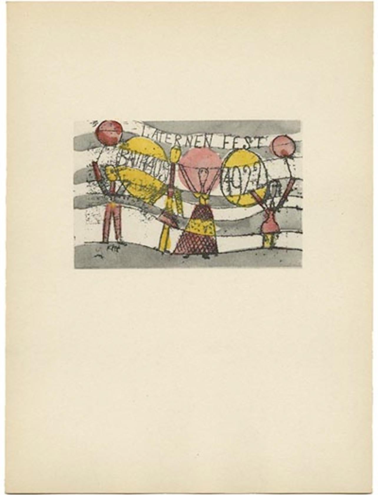 Klee, Postcard for Bauhaus Lantern Party, Prints of Paul Klee (after) For Sale 4