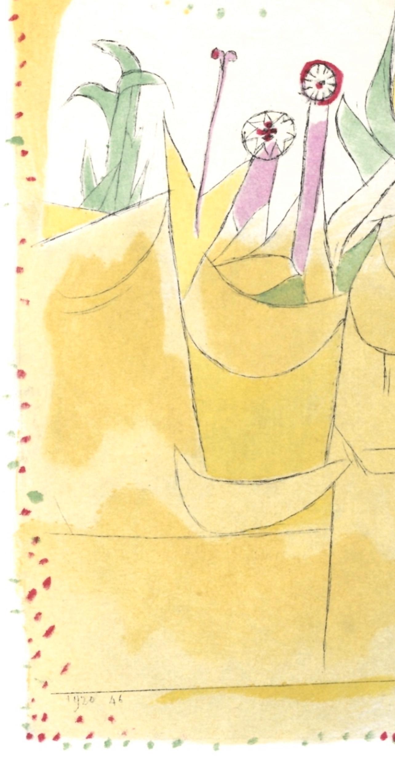 Klee, Topfpflanzen I, Drucke von Paul Klee (nach) im Angebot 3
