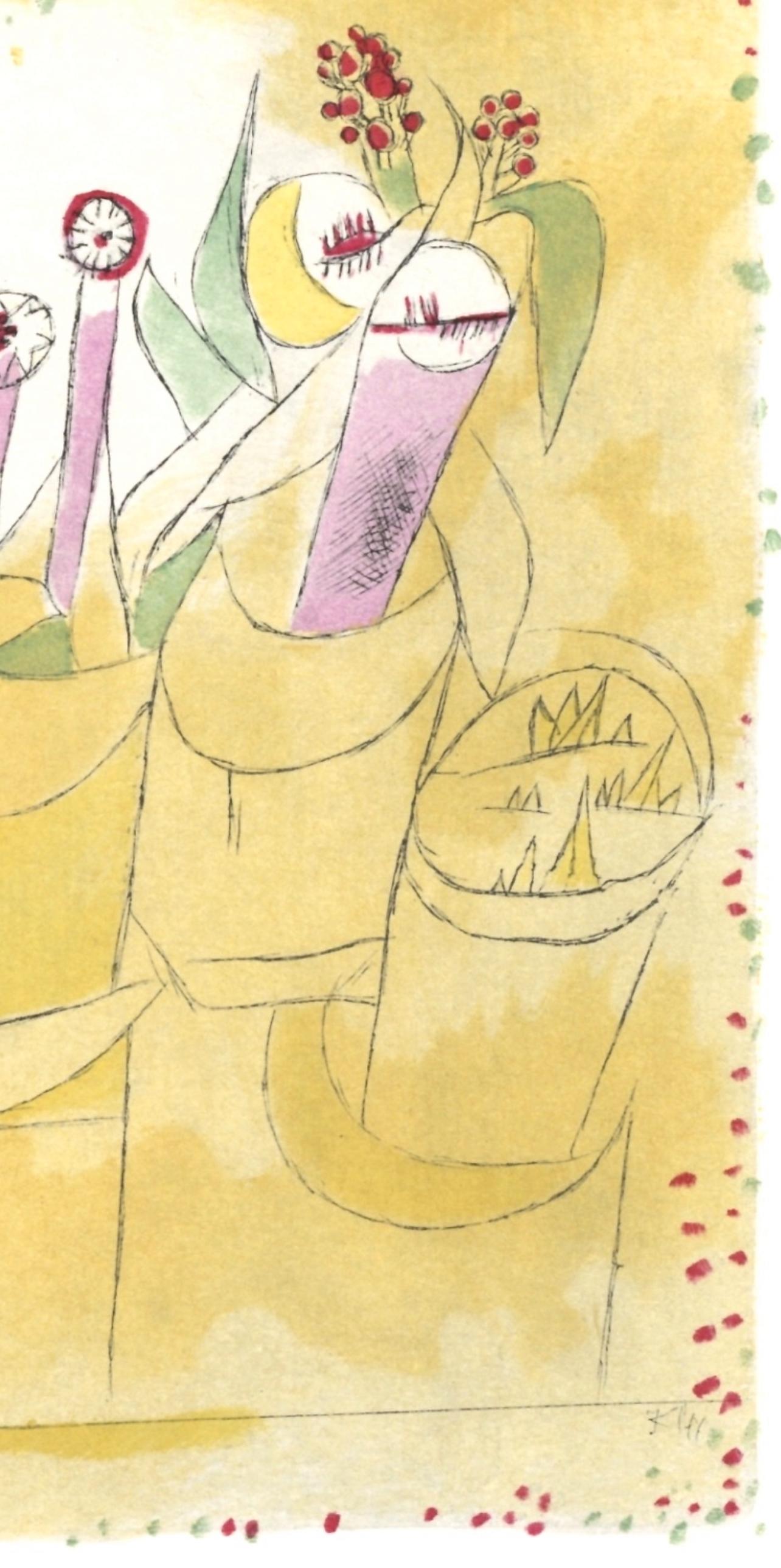 Klee, Topfpflanzen I, Drucke von Paul Klee (nach) im Angebot 4