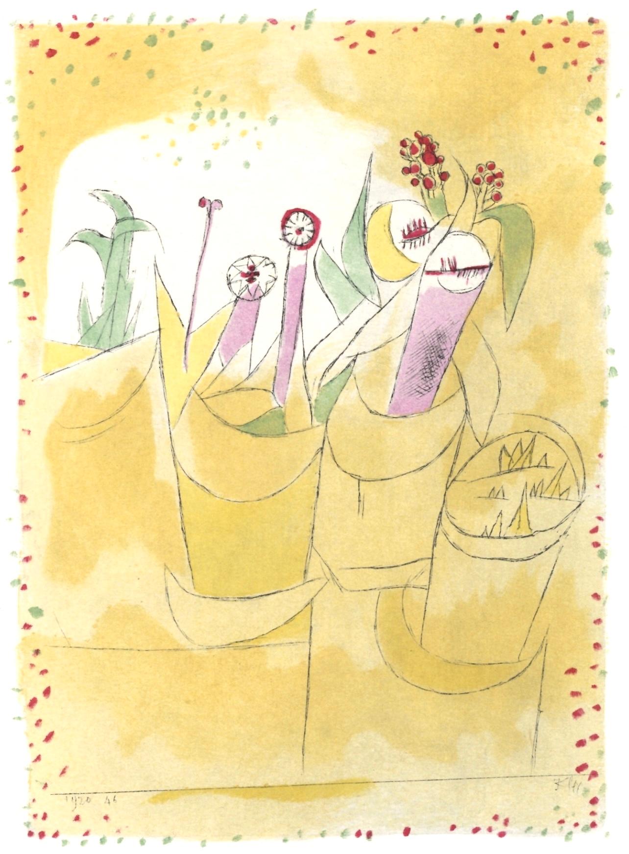 Klee, Topfpflanzen I, Drucke von Paul Klee (nach) im Angebot 5