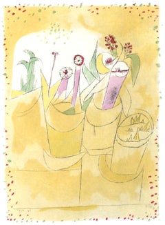 Vintage Klee, Potted Plants I, Prints of Paul Klee (after)