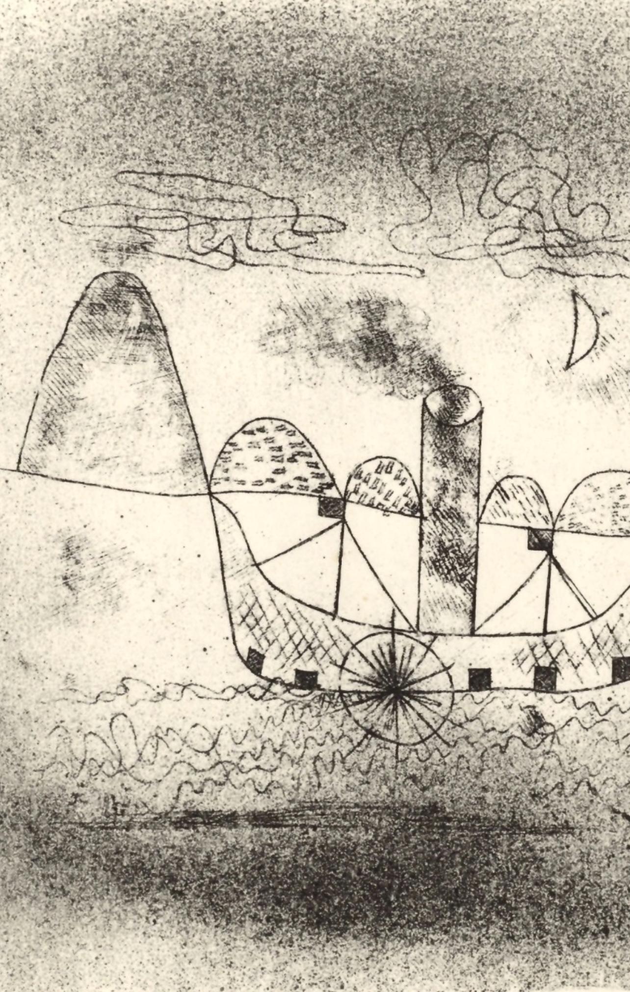 Klee, Steamer at Lugano, Prints of Paul Klee (after) For Sale 1