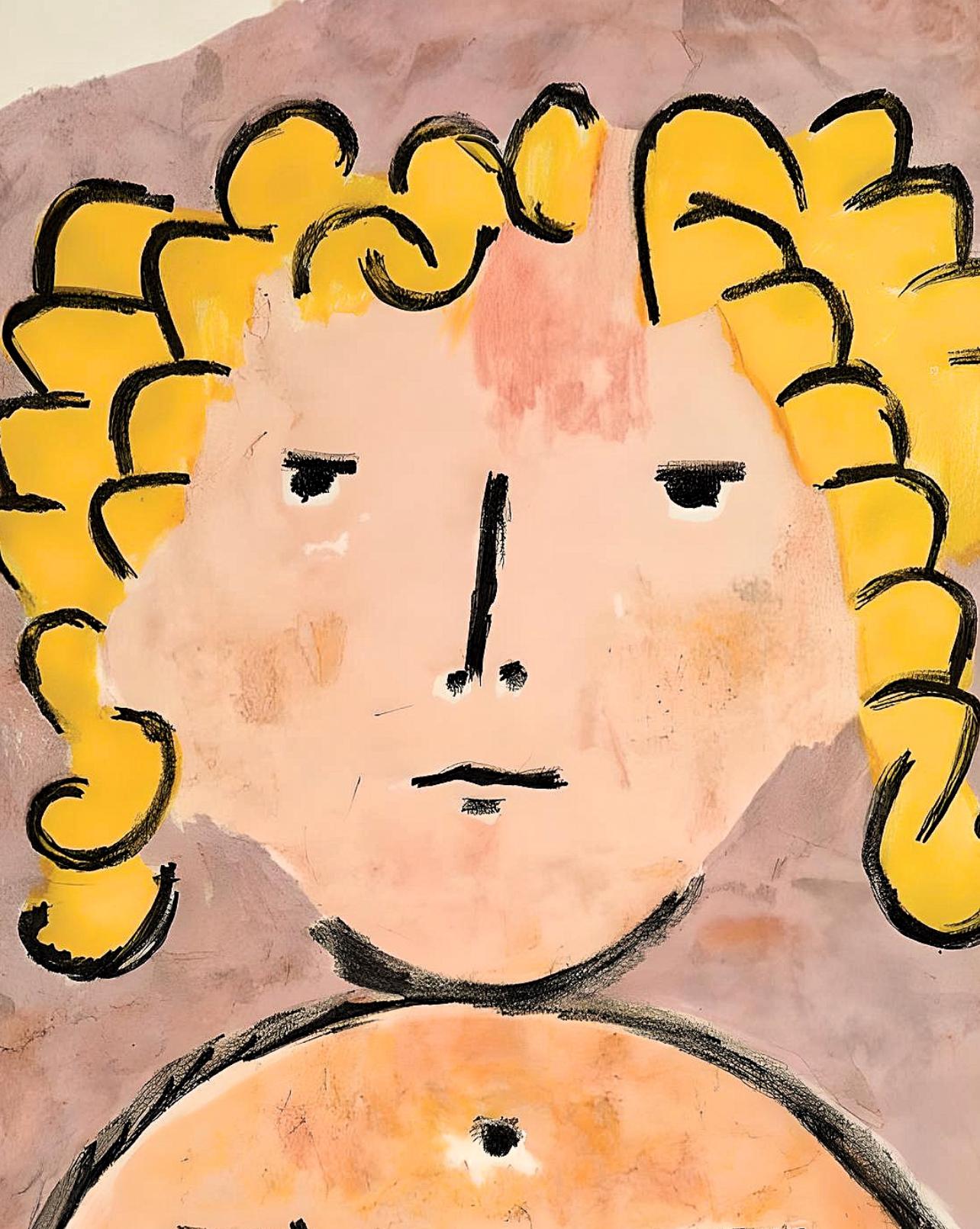 Klee, Tête d'enfant, Verve : Revue Artistique et Littéraire (après) - Print de Paul Klee