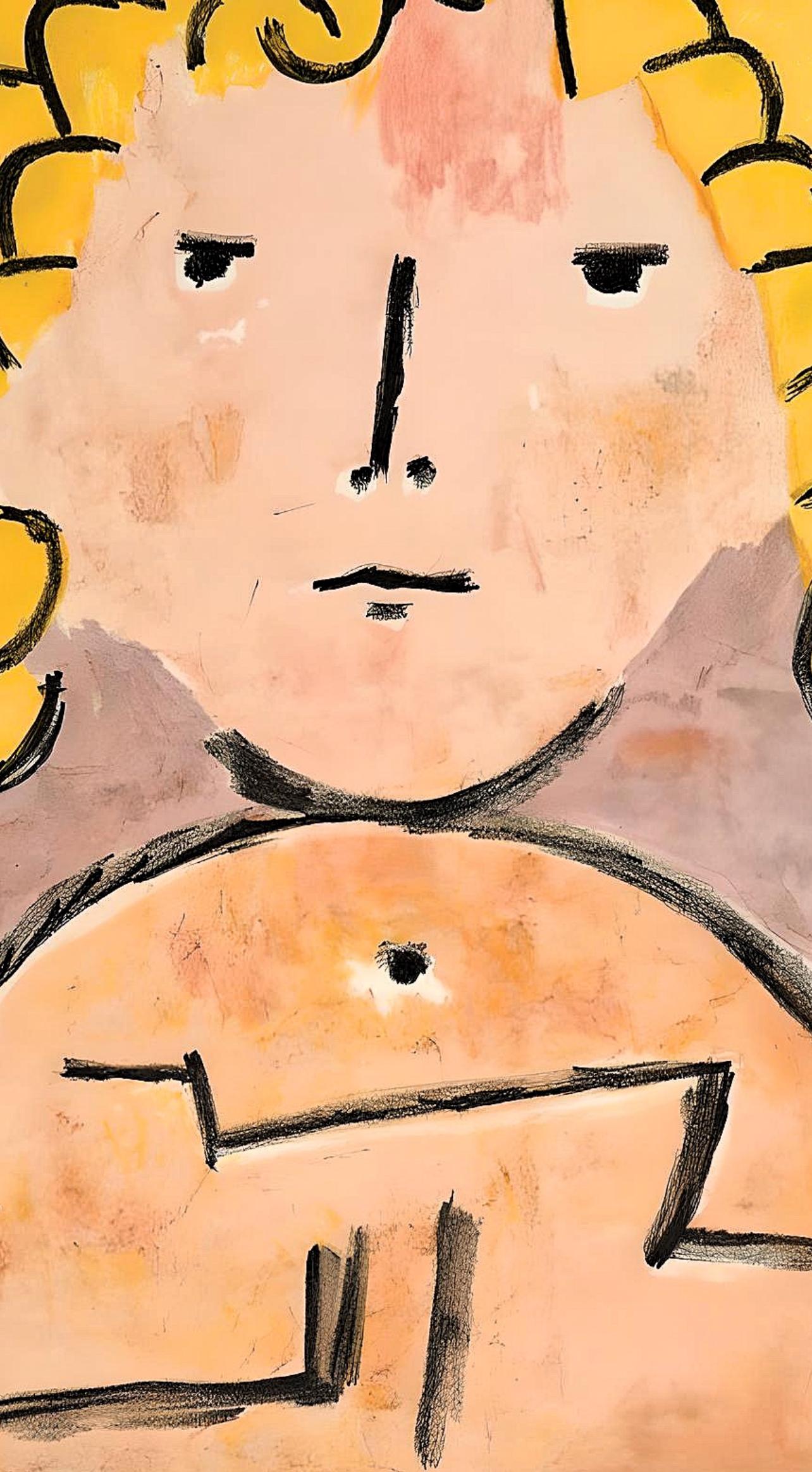Klee, Tête d'enfant, Verve : Revue Artistique et Littéraire (après) - Moderne Print par Paul Klee
