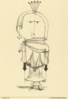 Vintage Klee, The Witch with the Comb, Prints of Paul Klee (after)