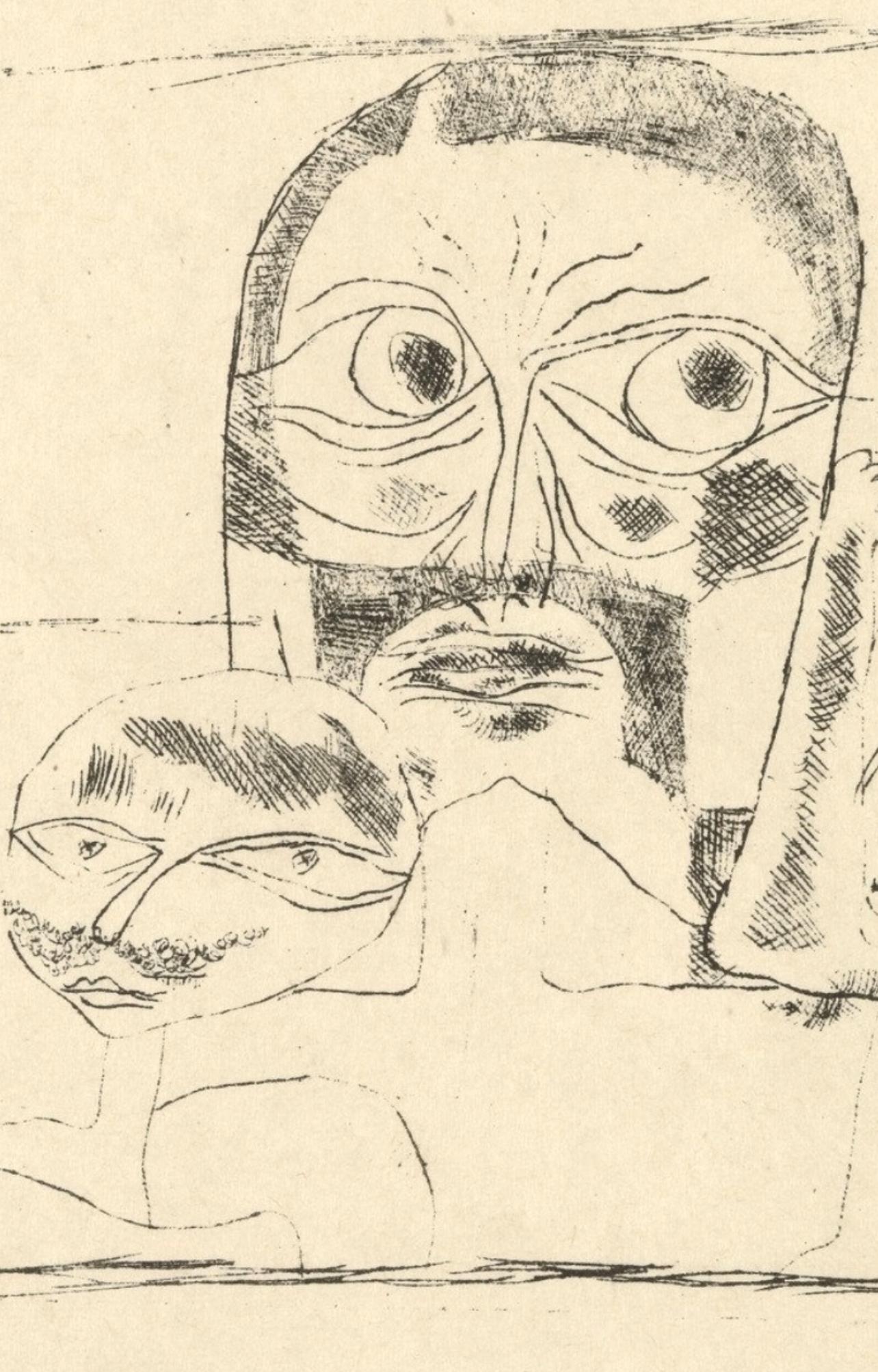Klee, Drei Köpfe, Drucke von Paul Klee (nach) im Angebot 1