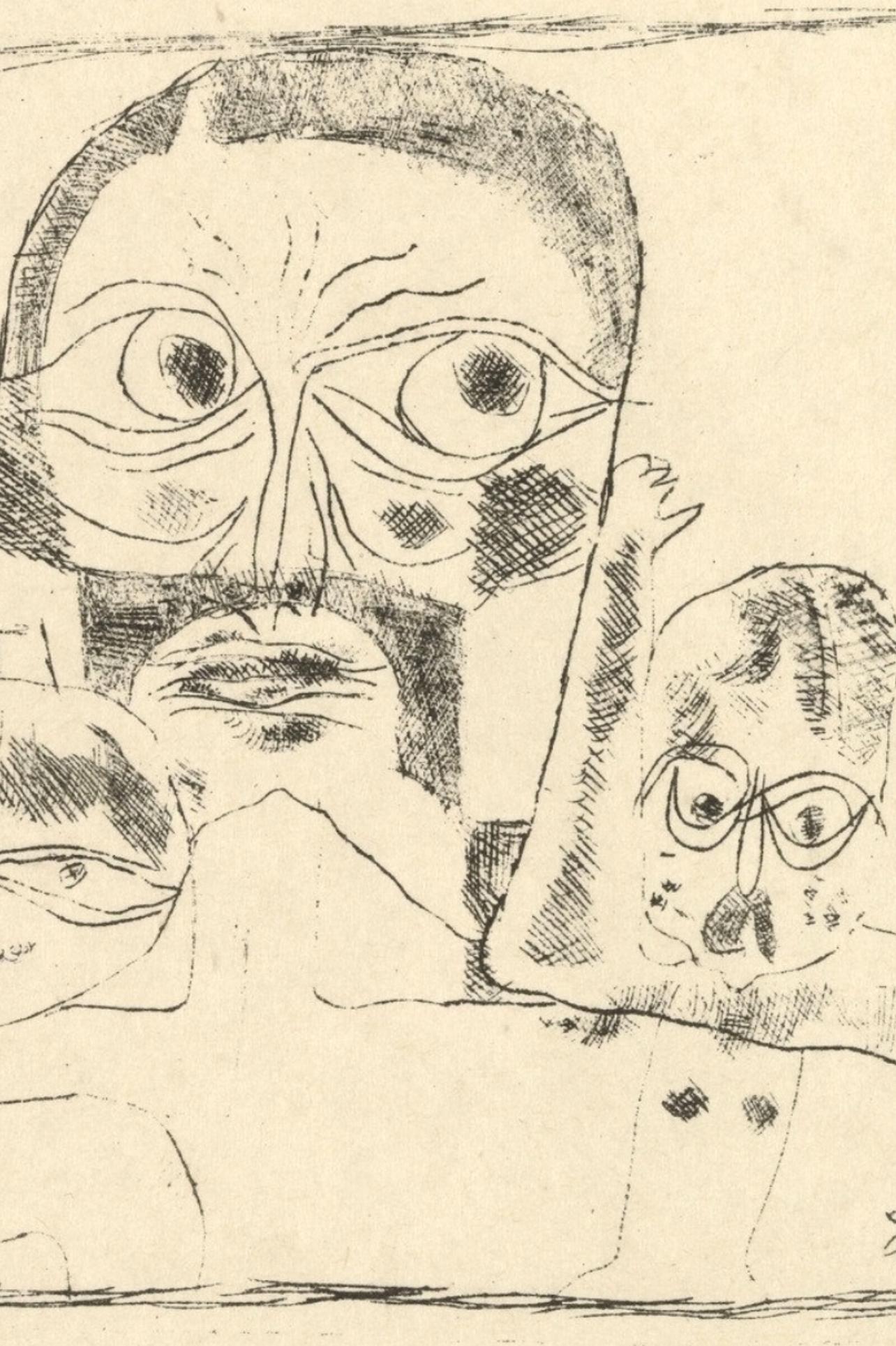 Klee, Drei Köpfe, Drucke von Paul Klee (nach) im Angebot 2