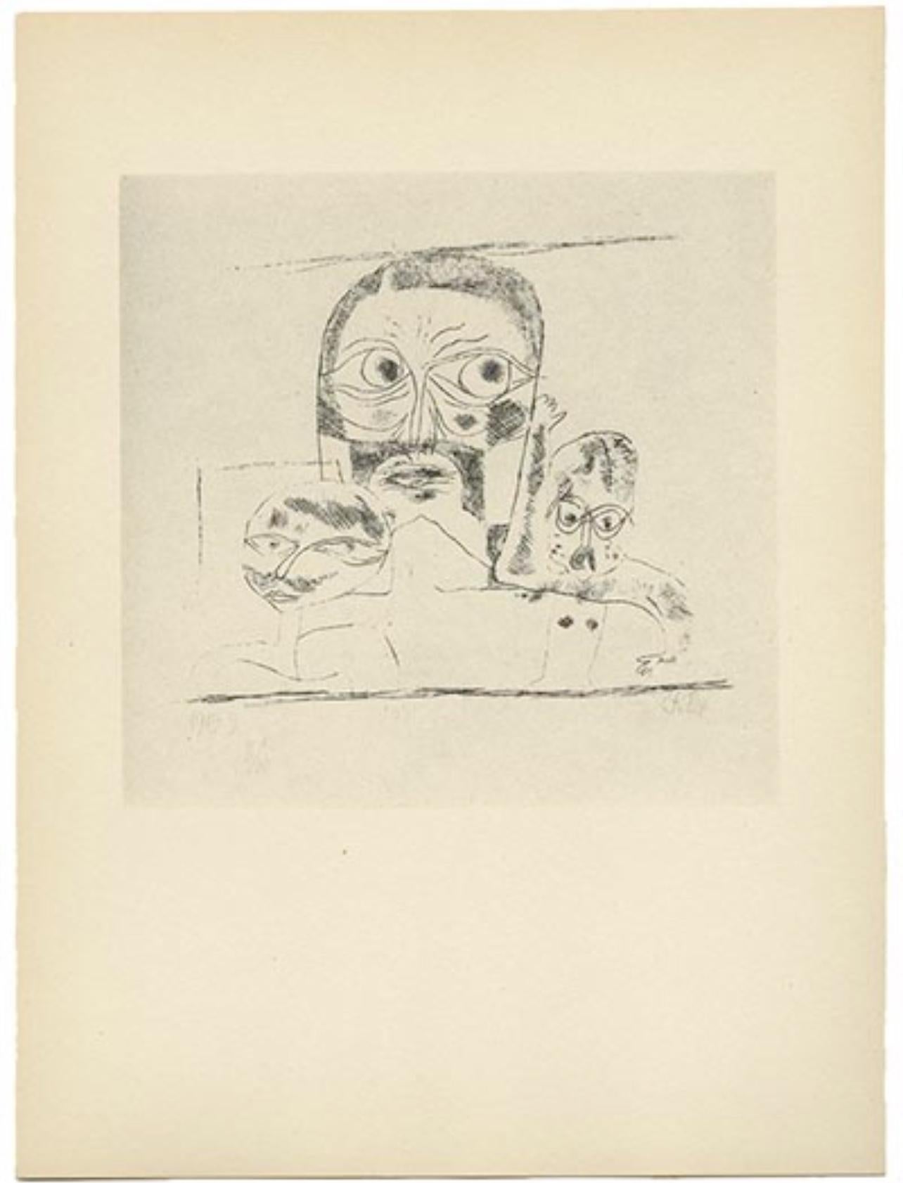 Klee, Three Heads, Prints of Paul Klee (after) For Sale 3