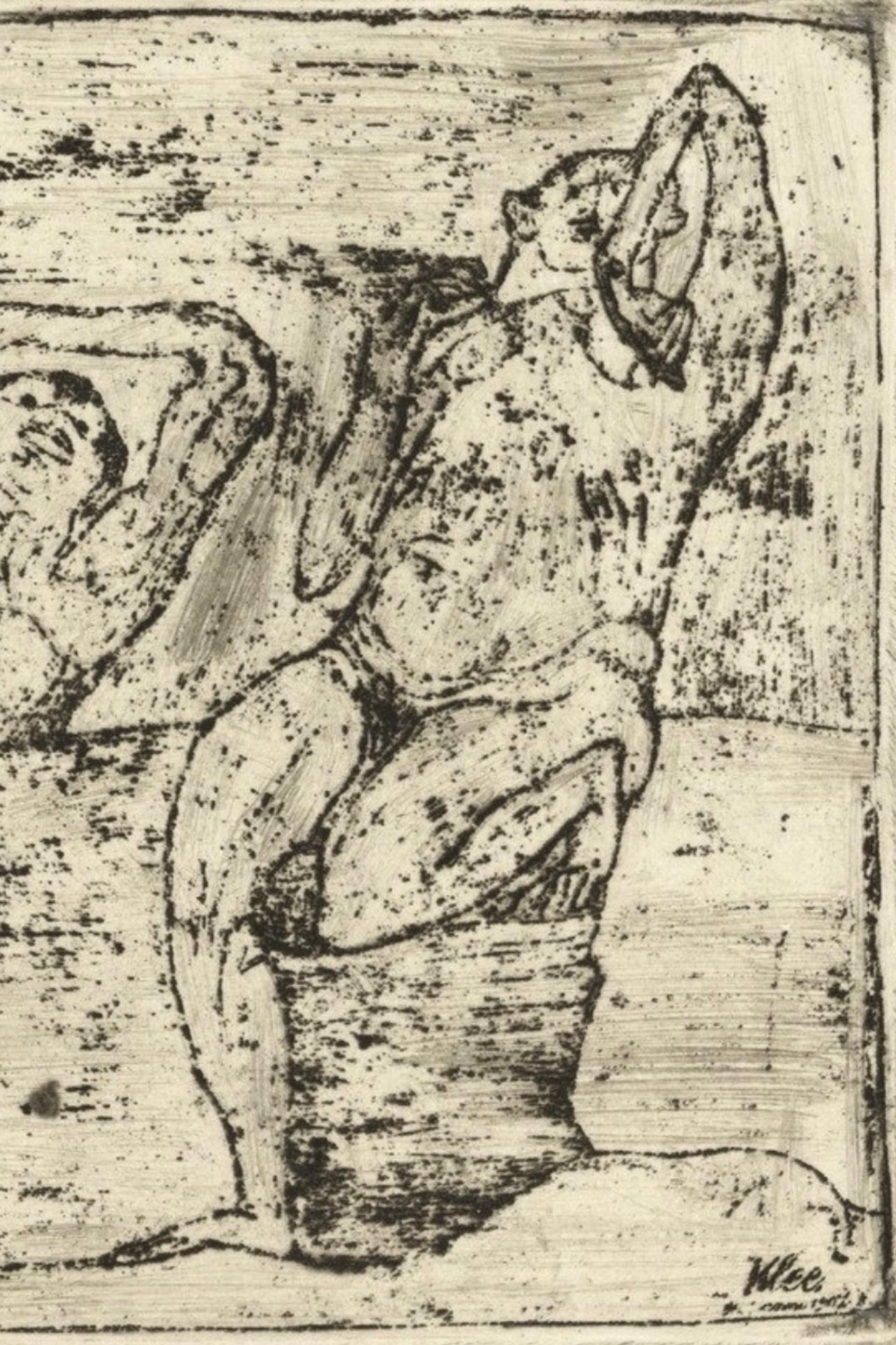 Klee, Two Nudes in the Lake, Prints of Paul Klee (after) For Sale 1