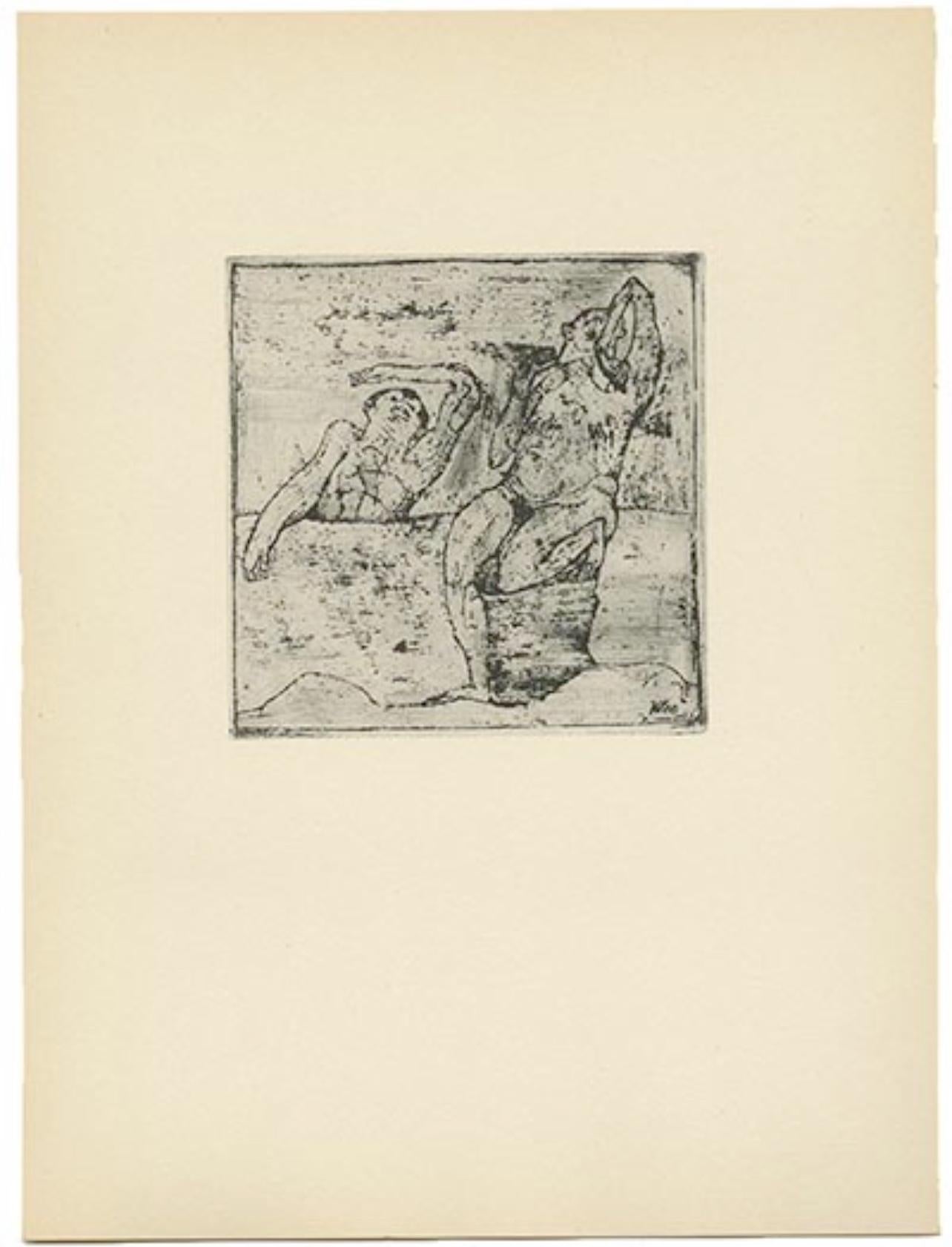 Klee, Two Nudes in the Lake, Prints of Paul Klee (after) For Sale 3
