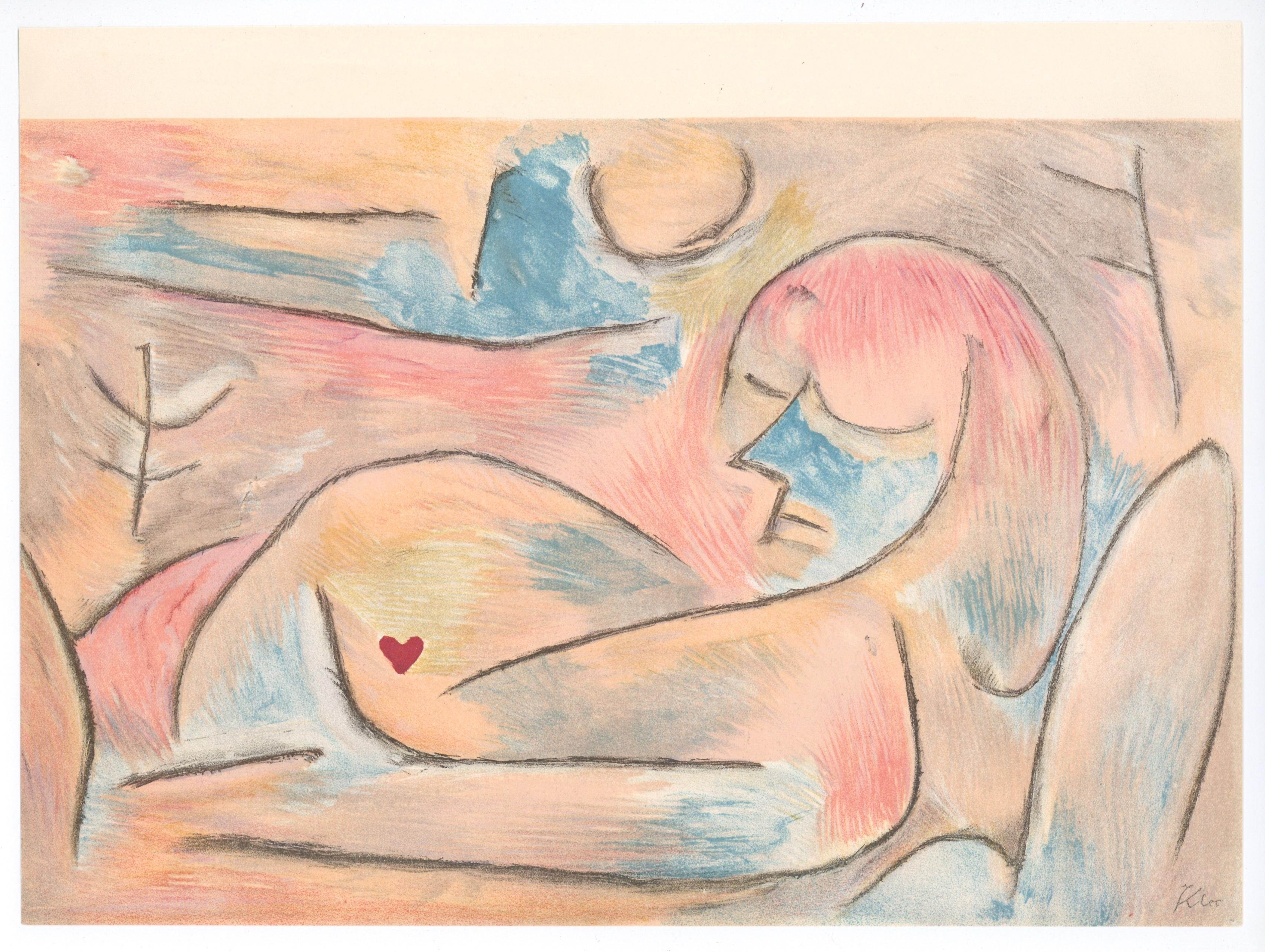 "L'Hiver" lithograph - Print by Paul Klee