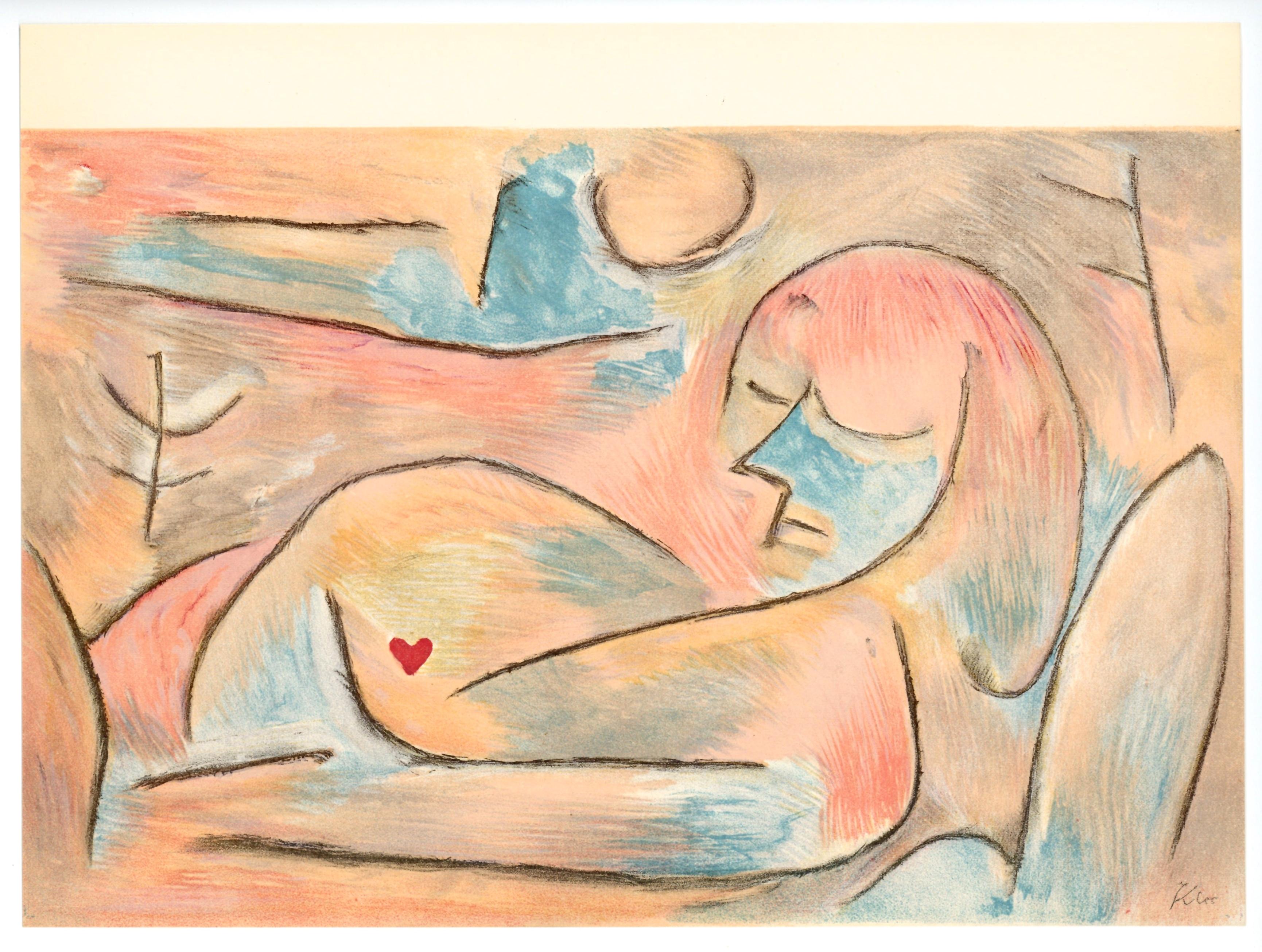 "L'Hiver" lithograph - Print by Paul Klee