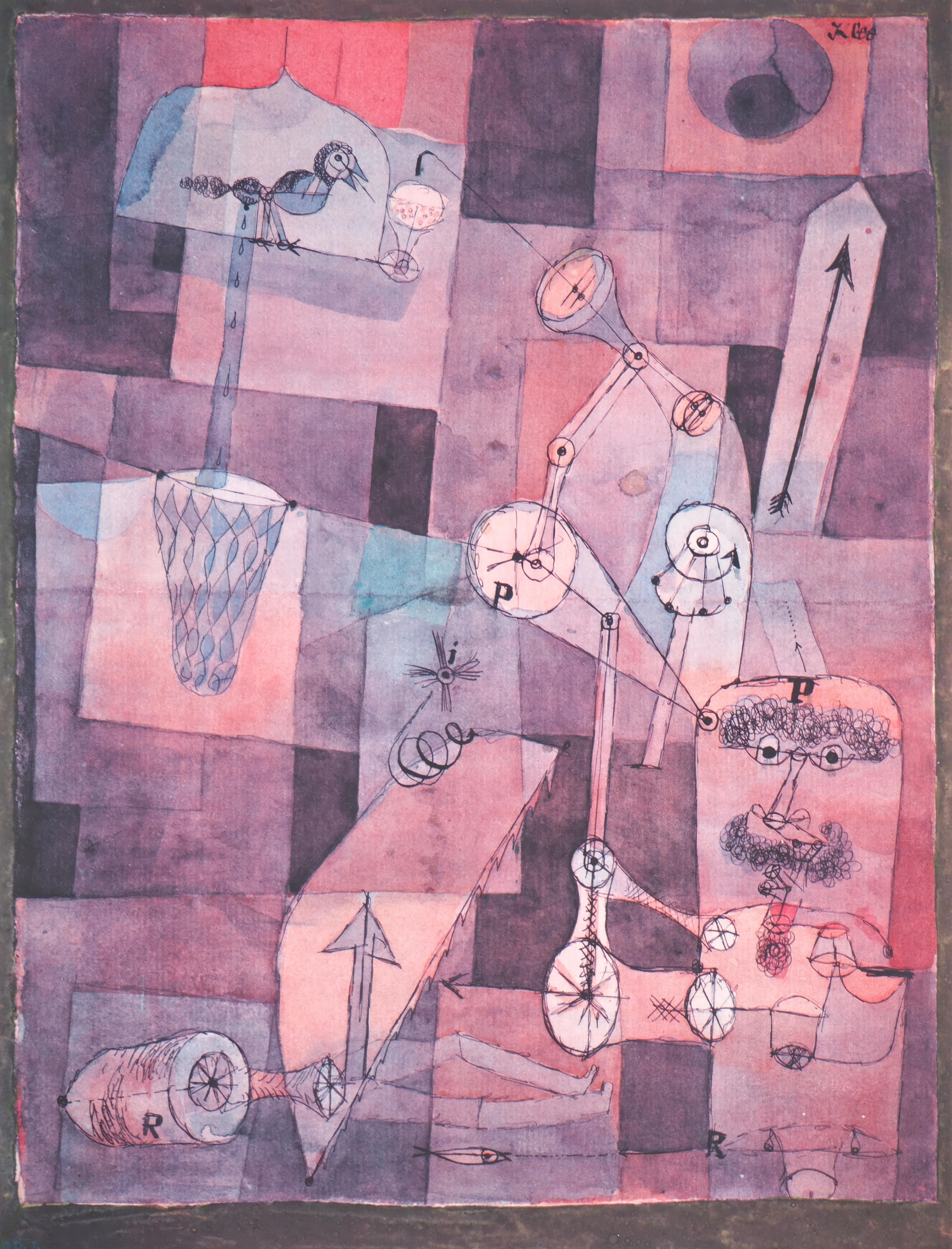 Paul Klee, Analysis of Various Perversities, from 12 Watercolors, 1964 (after)
