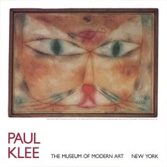 Vintage PAUL KLEE Cat and Bird, 1989