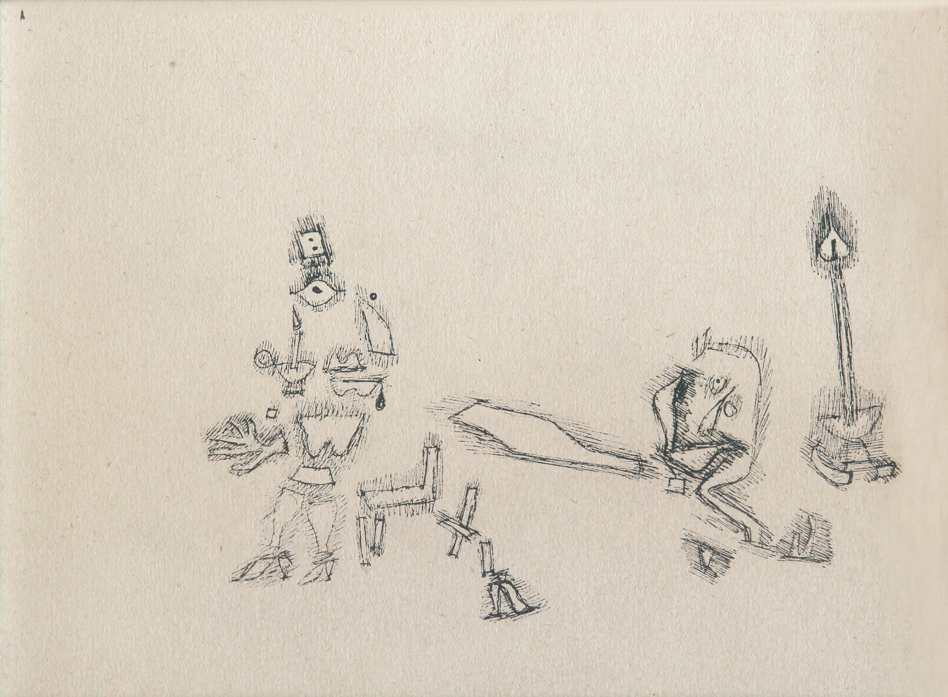 Gravure de Paul Klee «chten sollen » (Mchten sollen) en vente 2