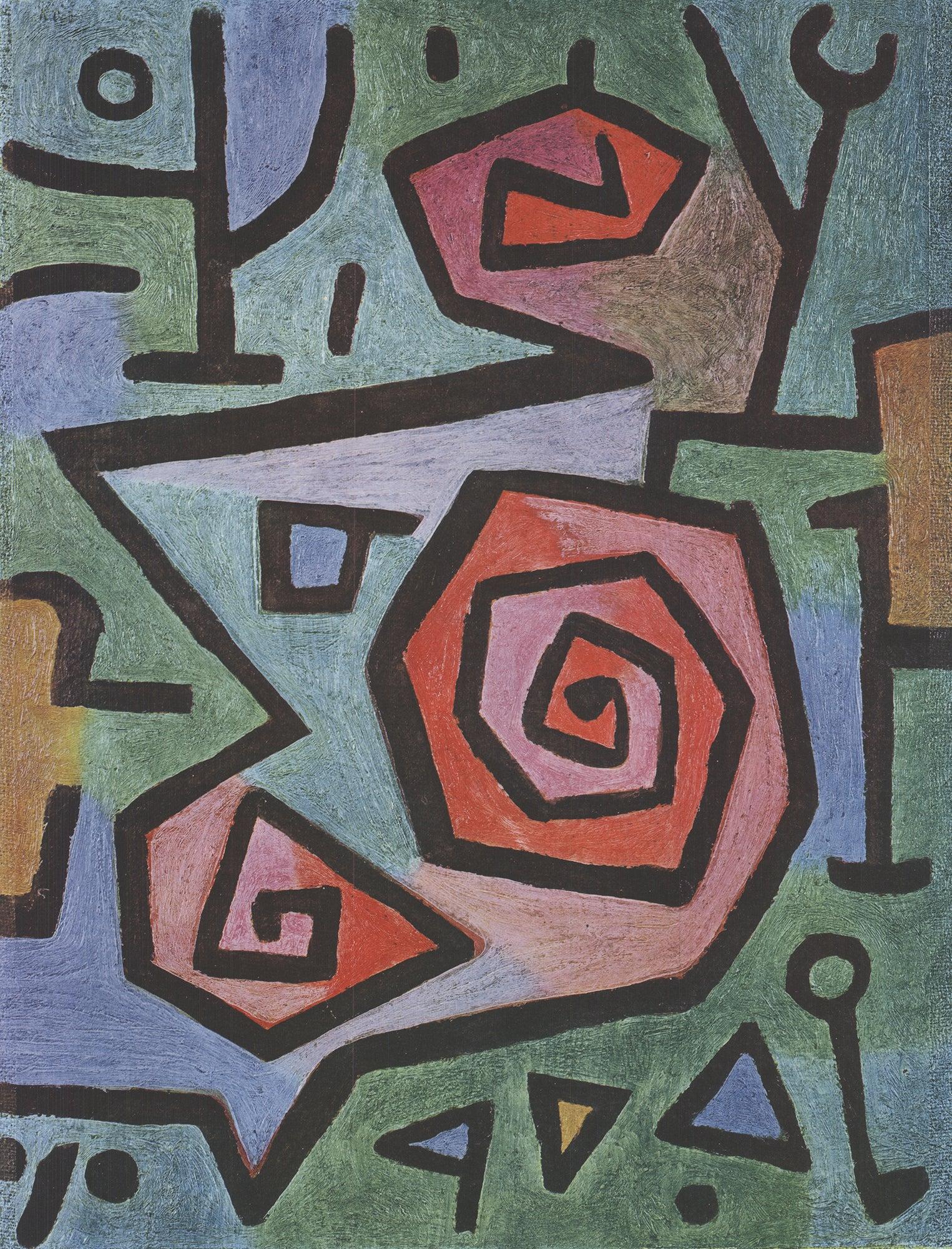 Paul Klee „Heroische Rosen“ 1990- Offset-Lithographie im Angebot 1