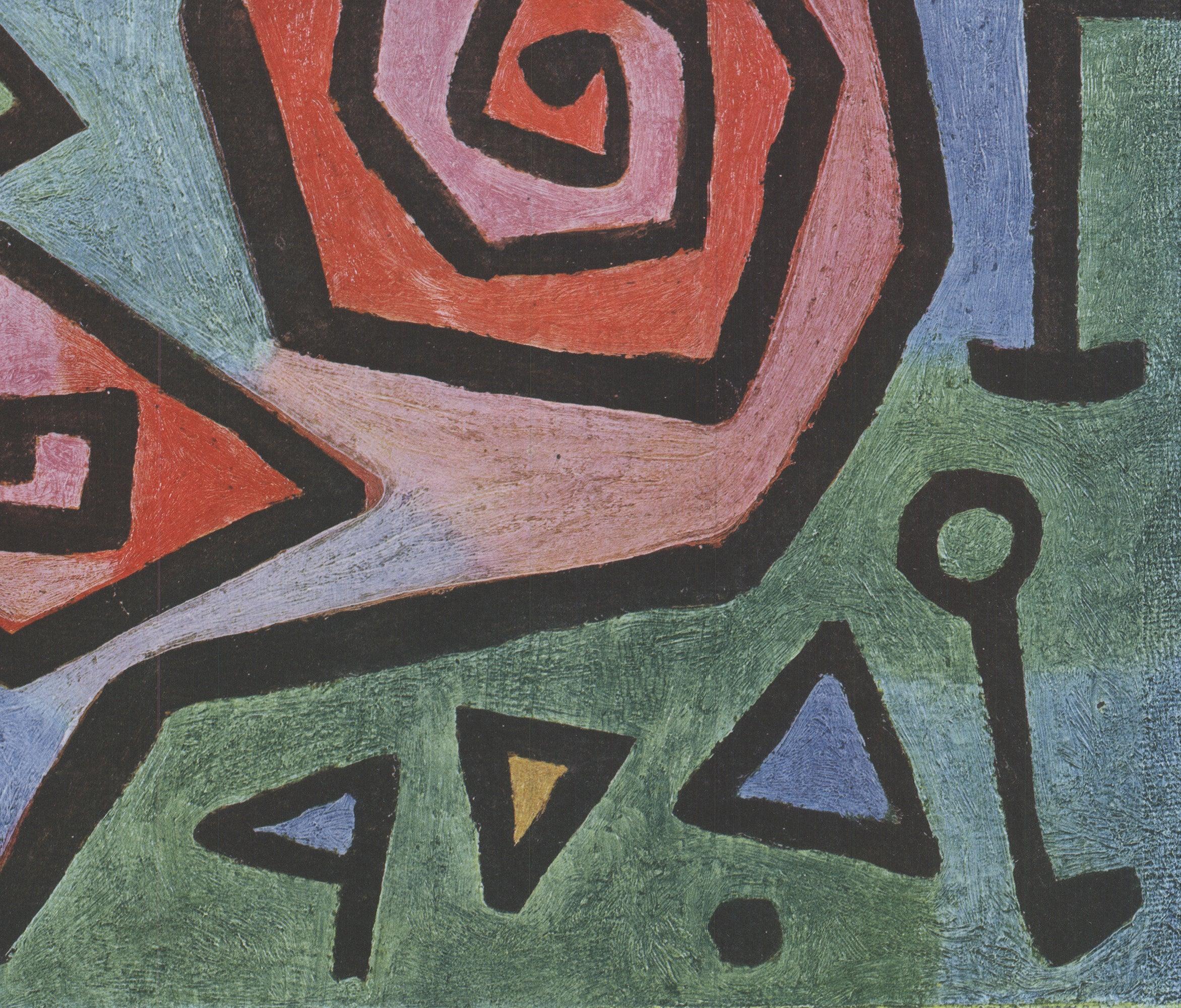 Paul Klee „Heroische Rosen“ 1990- Offset-Lithographie im Angebot 3